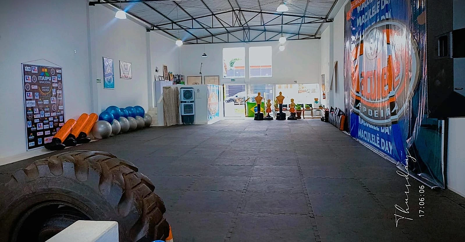 Espaço de treino da Associação Cultural de Capoeira Maculelê